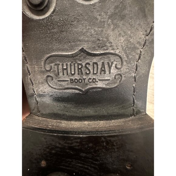 Thursday Boots Captain Lace Up Boots Womens 10.5 Brown Nubuck Boho Victorian - Picture 7 of 14